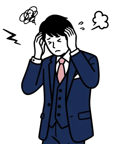 候補者探しに悩む営業職の男性