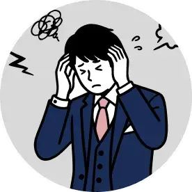 営業の田中さんのイラスト