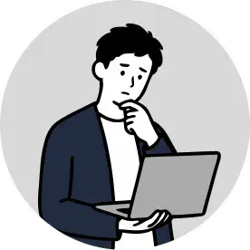 経営層の鈴木さんのイラスト